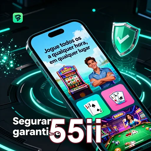 Imagem do aplicativo VIP Services do 55ii, destacando suas funcionalidades e design.