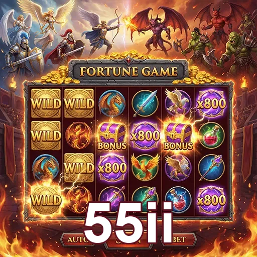 Imagem do jogo de slots Fortune do site 55ii, apresentando gráficos vibrantes e temas de sorte.